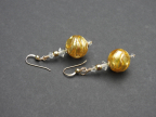 Gold "Paint Drip" Earrings, 2 Sizes Gold "Paint Drip" Earrings, 2 Sizes